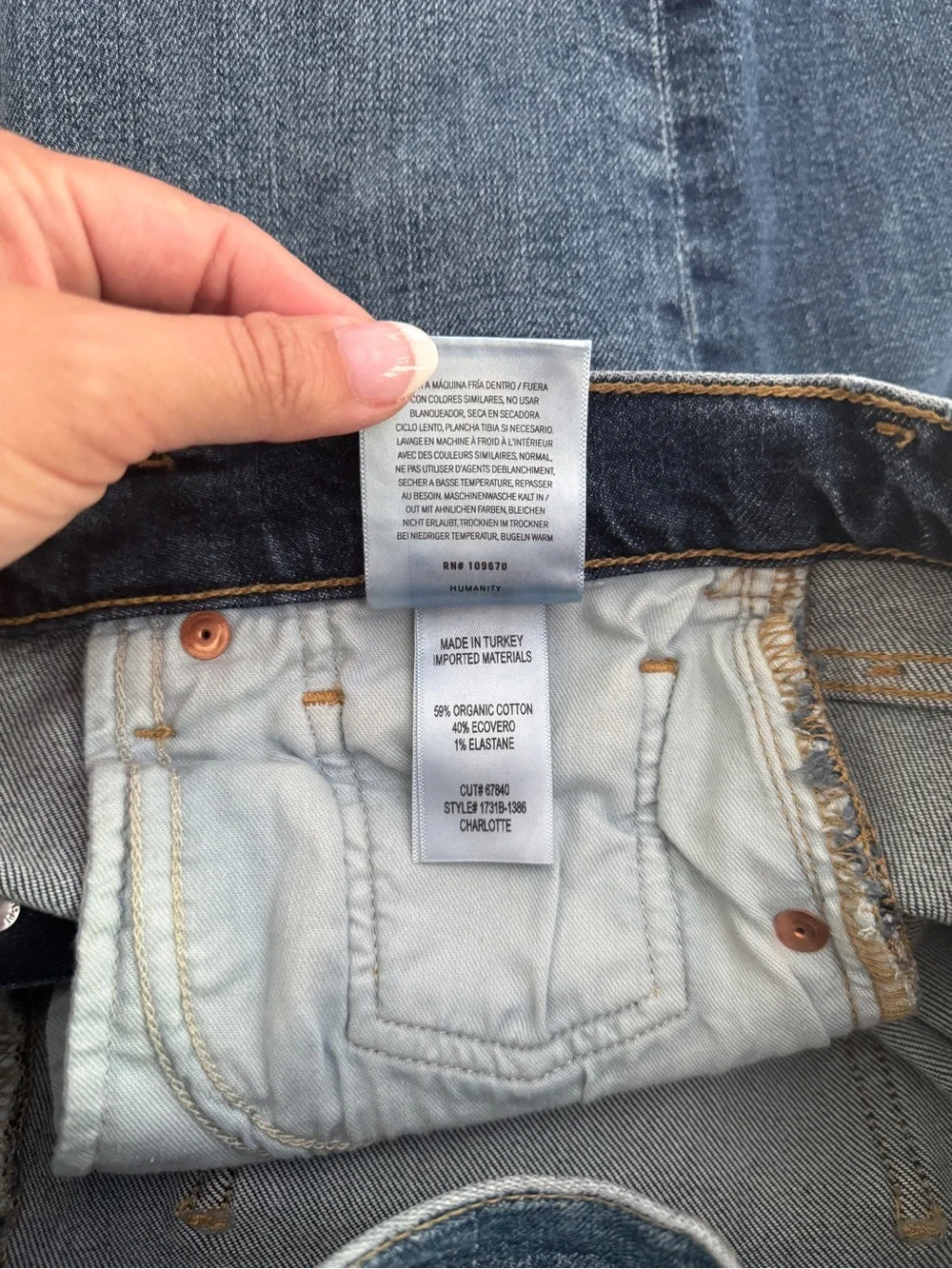 Citizens of Humanity Charlotte Jeans high rise straight button fly new